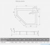 Radaway Doros PT E Compact Stone brodzik pięciokątny 100x90 prawy kaszmirowy SDRPTP1090-05-84SR